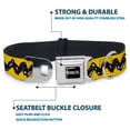 thumbnail image 4 of Peanuts Worldwide LLC Pet Collar, Dog Collar Metal Seatbelt Buckle, Peanuts 75th Charlie Brown Zig Zag Stripe Yellow Black, 20 to 31 Inches 1.5 Inch Wide, 4 of 7