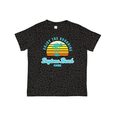

Inktastic Summer Enjoy the Sunshine Daytona Beach Florida in Blue Gift Toddler Boy or Toddler Girl T-Shirt