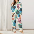 thumbnail image 3 of Ocsxa Women 2 Piece Floral Pajamas Lounge Set Playing Video Games Loungewear, 3 of 9