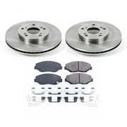 Ultimate Brakes Front Ceramic Brake Pad and Rotor Kit with Hardware WM80867 for Acura; Honda