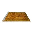 thumbnail image 2 of Ahgly Company Machine Washable Indoor Rectangle Oriental Yellow Industrial Area Rugs, 7' x 9', 2 of 4