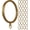 Gold, variant on 14 pcs Black 2-Inch Inner Diameter Metal Flat Curtain Rings with Eyelets