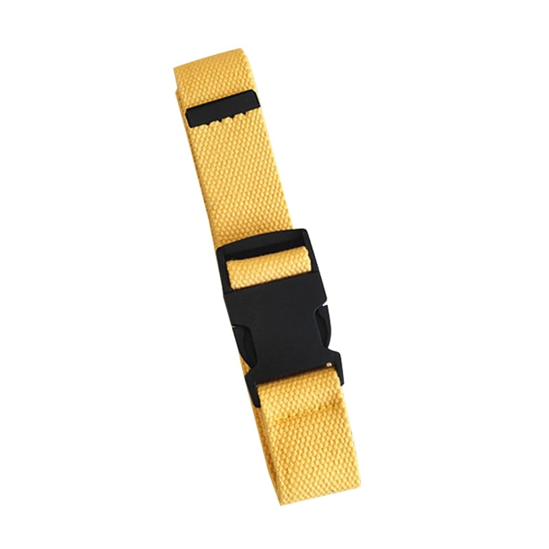 canvas belt with plastic buckle