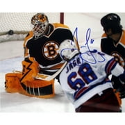 Jaromir Jagr Hand-Signed Rangers Record Breaking Goal 8 x 10 Photograph