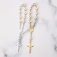 thumbnail image 4 of Catholic for Cross Finger Chain Rosary Finger Baptism Rosaries Faux Pearls Brace, 4 of 11