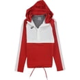 thumbnail image 1 of ASICS Veste de Survêtement Tissée Extensible Fermeture à Glissière 1/2 pour Femmes, Rouge, Très Petit, 1 of 2