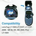 thumbnail image 2 of 6-Pack Multicolor Label Tape Compatible with Dymo LetraTag 91330 91331 91332 91333 91334 91335 Refills for LetraTag Label Maker LT-100H 100T LT-110T (1/2*13 Feet, 12mm 4m), 2 of 6