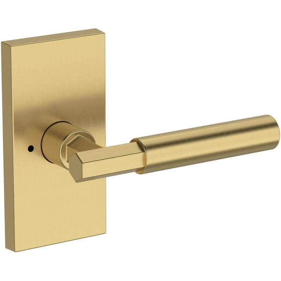 Baldwin Pv.Rid.R.Cfr Riddling Privacy Door Lever Set - Brass