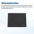 thumbnail image 4 of Disque de Bloc de Graphite Rectangulaire Lingot Plaque d'Électrode de Graphite Haute Pureté 20x20x1mm pour Fusion Coulée Électrolyse, Lot de 2, 4 of 6