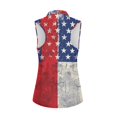 thumbnail image 2 of HUIACONG Vintage American Flag Casual Women's Sleeveless Golf Shirts, Relaxed Lightweight Sleeveless Golf Tennis Shirts for Athletic Sports Outdoor, 2 of 7