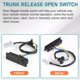 thumbnail image 4 of 25380-4BA1A For 2014- Rogue 20L 25L Hatch Button Trunk Latch 253804BA1A LiftGate Control Switch Black Tailgate Switch, 4 of 5