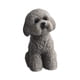 thumbnail image 1 of Figura de perro en miniatura, adorno de escritorio de resina, linda decoración para tablero de automóvil. gris en cuclillas, 1 of 9