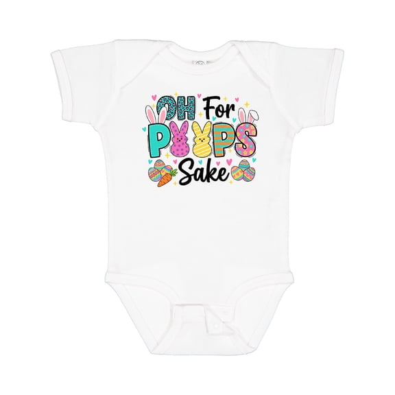 Inktastic Oh for Peeps Sake Easter Bunny Eggs Boys or Girls Baby Bodysuit