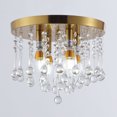 thumbnail image 4 of Aiwen Stylish Luxe Crystal Chandelier Ceiling Lamp Modern Decoration Light Fixture Gold, 4 of 10