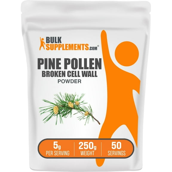 BulkSupplements Pine Pollen Powder - 5g per Serving - 250 Grams (8.8 oz) - 50 Servings