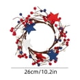 thumbnail image 3 of Orangide Patriotic Wall Wreath Red White Blue Stars Decoration, Front Door Hanging for 4th of July Veterans Day Memorial Day Parties, Indoor Outdoor Home Decor, 3 of 6