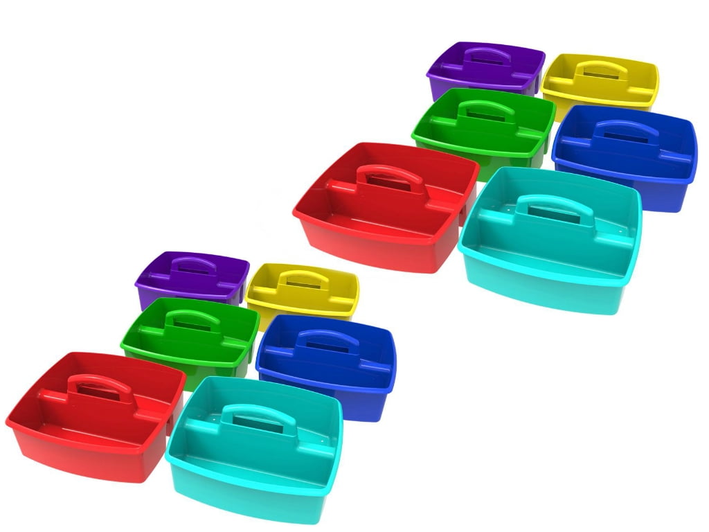 Storex Large Caddy, Assorted Colors, 12 units