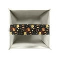 thumbnail image 3 of Renewold Fall Maple Leaves Cube Tissue Box Cover for Bathroom Dresser Countertop Vanity Decor Modern PU Leather Square Holder Foldable Napkin Box,Thanksgiving Day, 3 of 5
