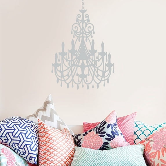 Vinatage Antique Decorative Chandelier Wall Decal Sticker