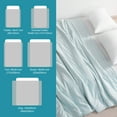 thumbnail image 3 of Double-Sided Ultra Cooling Comforter Twin Size, Lightweight Summer Cool-Touch Throw Blanket for Hot Sleepers, 68" x 90", Aqua Blue, 3 of 5