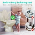 Elongated Toilet Seat with Builtin Potty Training Seat for Toddlers