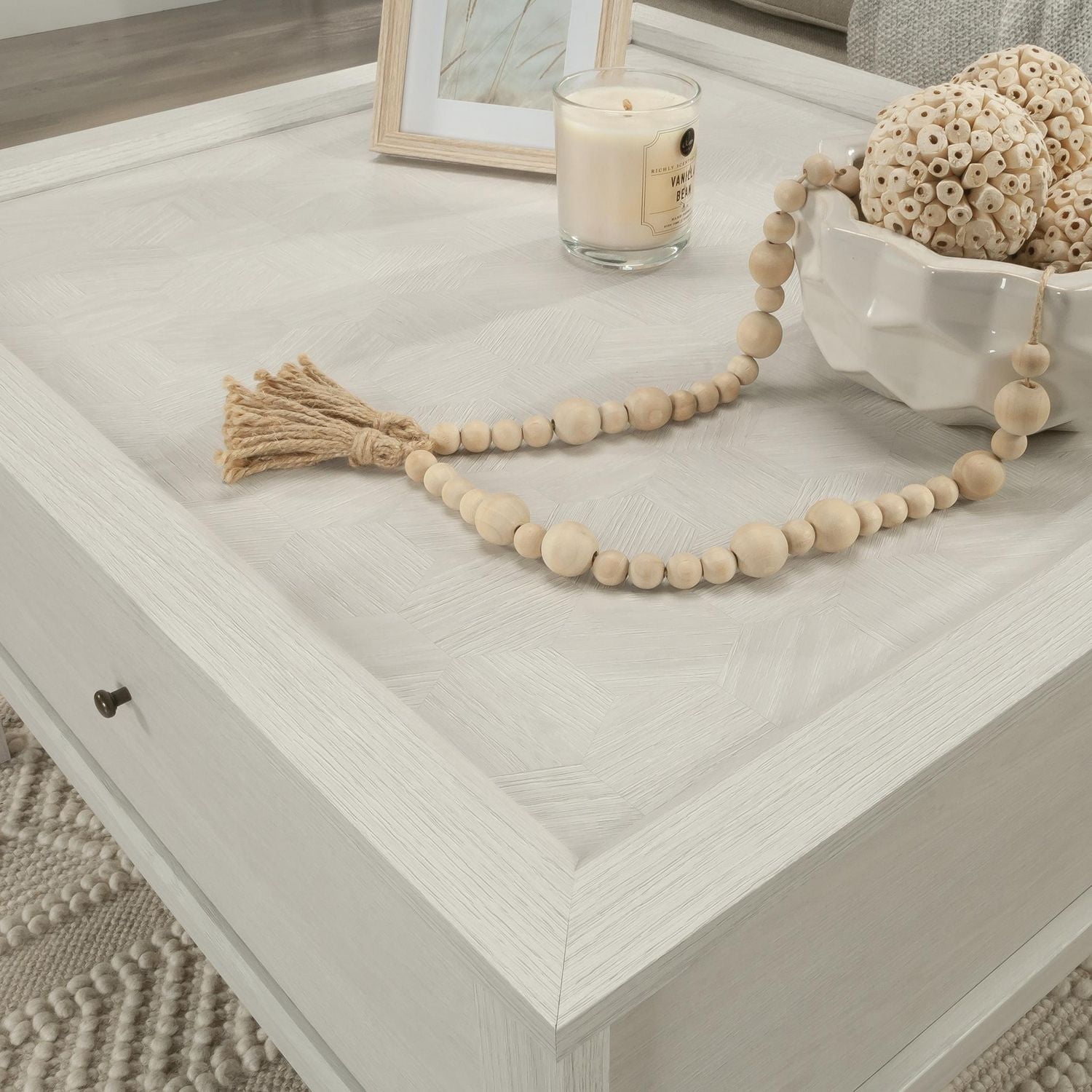 Sauder La Collection Larkin Ledge Table basse en Finition Glacier Oak