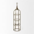 thumbnail image 6 of Pemberly Row Large Cage-Style Gold Metal Candle Holder Lantern, 6 of 10