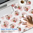 thumbnail image 2 of Long Mouse Pads for Desk,Pink Cow Strawberry Pattern Desk Mats on Top Of Desks, Desk Mouse Pad Extra Large with 3mm Non-Slip Base and Stitched Edge for Gaming,Office,Work,Home 47.3"x23.6", 2 of 6