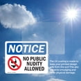 thumbnail image 5 of (2 Pack) No Public Nudity Allowed Sign, 5 of 6