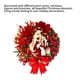 thumbnail image 5 of Corona de puerta de Navidad Coronas de Navidad para puerta de entrada con bolas de adorno rojo Retra Abanopi 30cm, 5 of 5