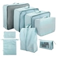 thumbnail image 6 of Seo Title: Packing Cubes for Travel, Travel Bags for Women with Mesh Zipper Bags & Clear Pouches, Lightweight Suitcase Organizer Bags Set for Carry on Luggage, 8Pc Travel, 6 of 7