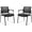 Black, variant on PERUYQ Stacking Office Chairs with Wheels | Mesh Back, Thicken Leather Seat and Streamline Armrests, Ergonomic Lumber Support | School, Desk, Guest Reception, Waiting, Conference