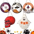 thumbnail image 2 of Halloween Wooden Listing Ghost Skull House Number Hanging Decoration Ghost Festival Home Decoration Pendant, 2 of 8