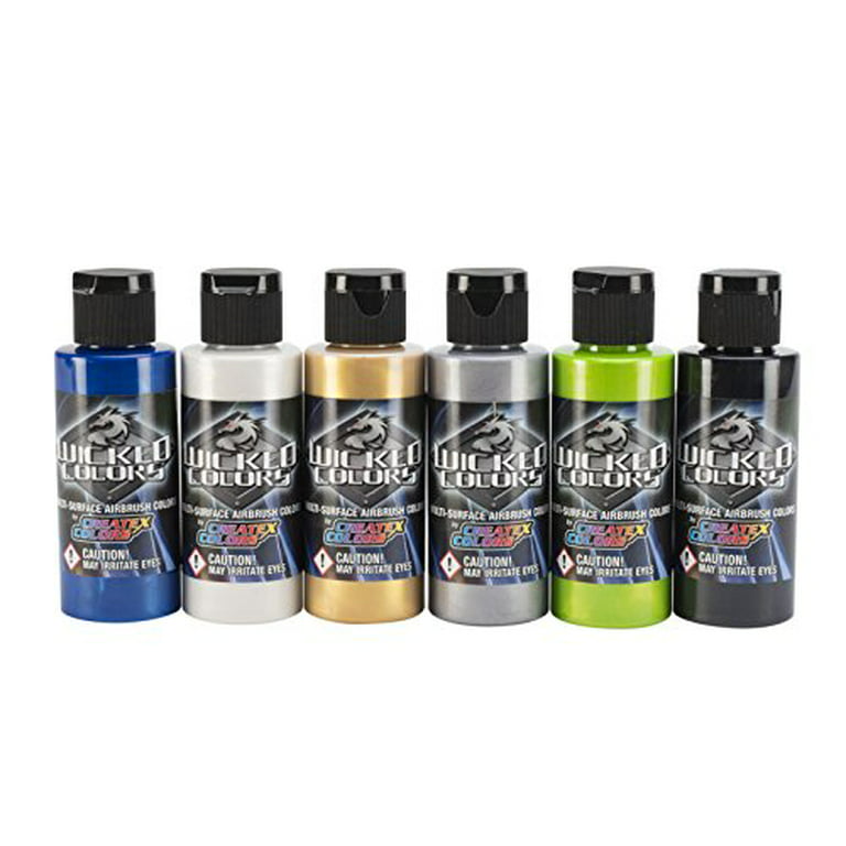 Createx Colors Airbrush Paint - 22 Colors and Cleaner - 2 oz 