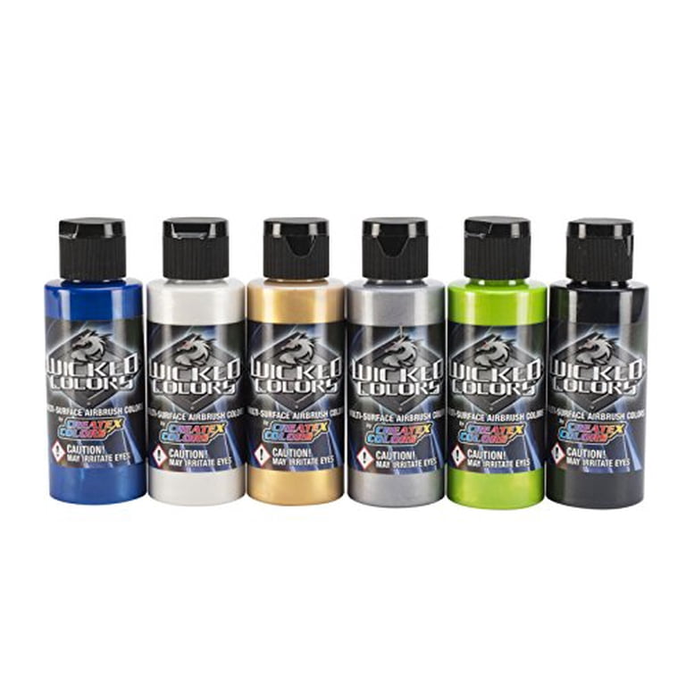 Createx Wicked Colors Pearl Airbrush Paint Set - Walmart.com