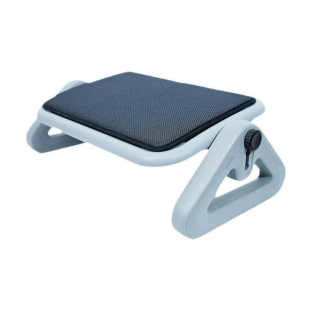 HILABEE Repose-Pieds sous le Bureau Portable à Six Hauteurs Réglables pour Travail Jeu Ordinateur Gris