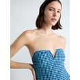 thumbnail image 4 of Free Assembly Women's and Women's Plus V Wire Seersucker One Piece Swimsuit, Sizes XS-3X, 4 of 6