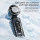 thumbnail image 2 of Portable Air Conditioner Fan Mini Handheld USB Rechargeable 3600mAh USB 3 Speeds LED White, 2 of 5