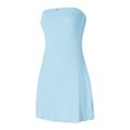 thumbnail image 4 of Vestido Sin Tirantes Vestido elegante para mujer, sin espalda, minivestido de verano, ropa para discoteca (azul cielo L) Cgtredaw para Mujer cielo azul T L, 4 of 8