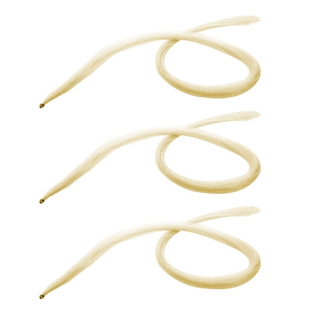 3piezas 32 Pulgadas 80cm de Violin Pelo Natural de Cabello de Caballo para Violin Blanco