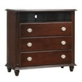 thumbnail image 2 of Passion Furniture Summit Cappuccino 3-Drawer Chest Of Drawers (44"L x 18"W x 41"H), 2 of 4