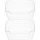 thumbnail image 5 of BRIGHTFUFU 2 organizadores colgantes de cocina, cestas de pared de plástico transparente para guardar maquillaje, baño, despensa, cocina, ajo, jengibre y especias., 5 of 7
