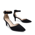 thumbnail image 3 of Zapatos de Tacón Bajo para Mujer DREAM PAIRS en Negro con Punta Fina Talla 7, 3 of 7