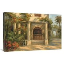 24 x 36 in. Augustines Courtyard Art Print - Bolo