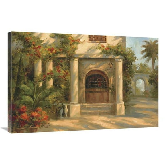 24 x 36 in. Augustines Courtyard Art Print - Bolo