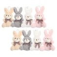 thumbnail image 2 of 8 llaveros de conejo de peluche, llaveros de conejo de dibujos animados, llavero de peluche, colgante de conejito para mochila, mini colgante., 2 of 6