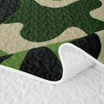 thumbnail image 5 of Manfei Rustic Camouflage Twin Quilt Set, Countryside Camo Twin Coverlet Set, Olive Green, 2pcs, 1 Bedspread and 1 Pillowcase, 5 of 7