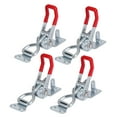 thumbnail image 1 of MasteelfCA 4PCS Quick Release Hold Toggle Clamps Iron Toggle Clamp Adjustable Toggle Latch Heavy Duty Hand Tool for Door Cabinet Box Case (Silver), 1 of 7