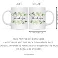 thumbnail image 5 of CTDream Thank You Gratitude 11oz. Coffee Mug Gift, Thank You, Greenery Leaves, 1-Pack, Novelty Cup Gifts Ideas for Him Her Teacher Graduation Neighbor, 5 of 7