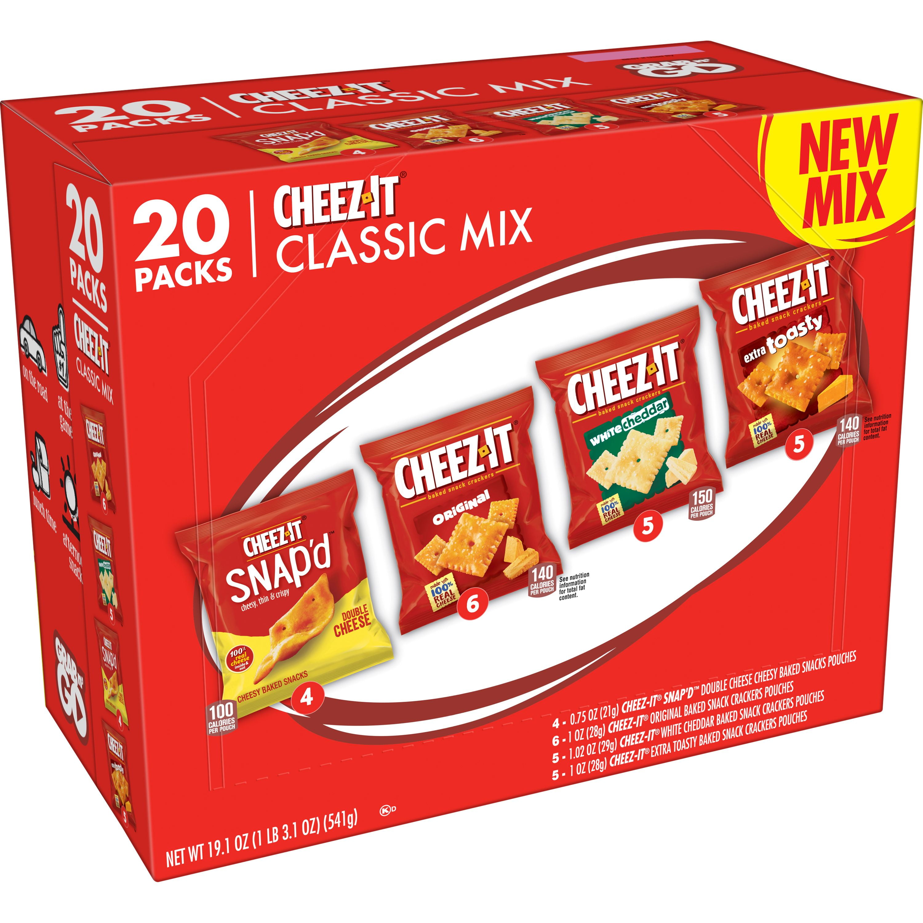 CheezIt Cheese Crackers, Baked Snack Crackers, Office and Kids Snacks